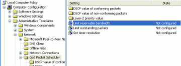 Cum se modifică limita de lățime de bandă rezervabilă în Windows
